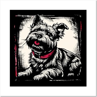 Retro Art Cairn Terrier Dog Lover Posters and Art